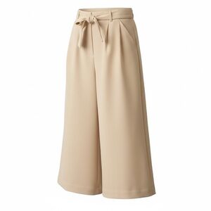 Maeve by Anthropologie Sand Wide-Leg Cropped Culottes NWT Size 14 Belted